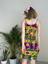 Vintage Purple Patterned Dress