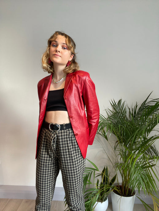 Black Checkered Trousers
