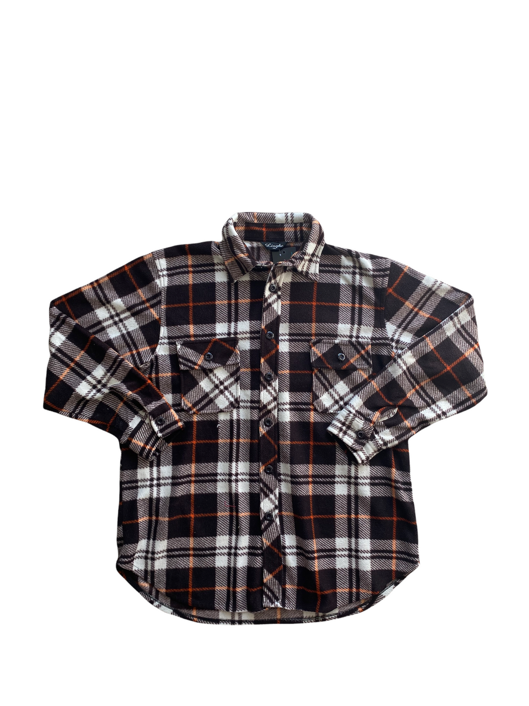 Vintage Brown Checkered Shirt (M)