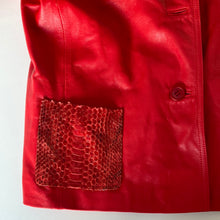 Red Leather Blazer (S-M)