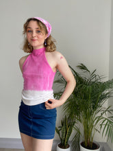 Vintage Pink and White Top
