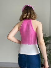 Vintage Pink and White Top