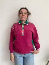 pink button up vintage fleece