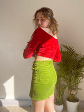 Vintage Lime Green Corduroy Skirt