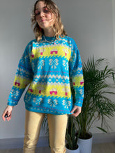 Vintage Blue Patterned Knit