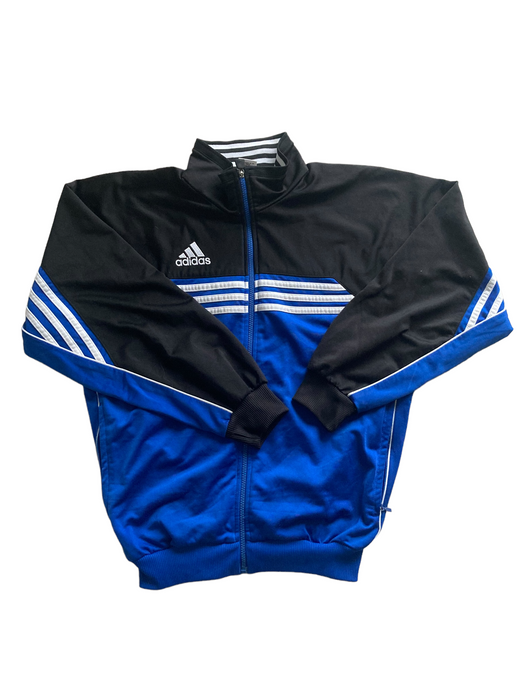 blue and black adidas sports jacket