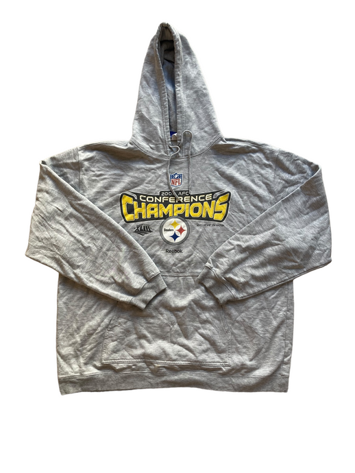 grey Pittsburgh steelers NFL hoodie