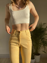 yellow snakeskin jeans size 6 