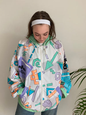 pastel print ehlo vintage sports jacket 