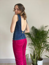 Vintage Denim Corset Top