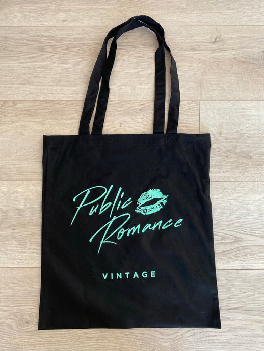 ( Black) Public Romance Tote Bag