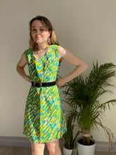 Vintage Green Flower Dress