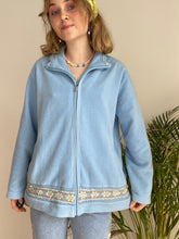 Vintage Full Zip Blue Fleece (S)