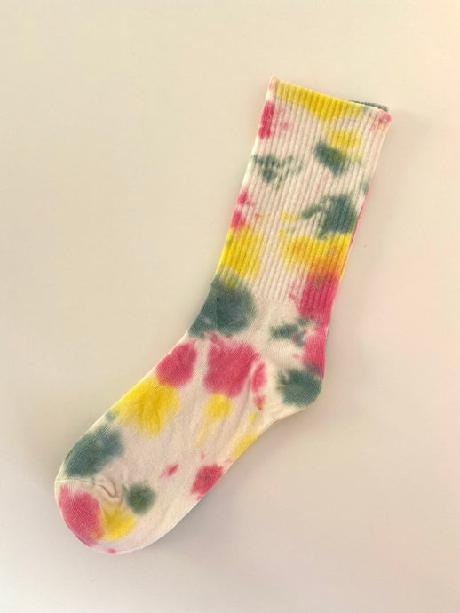 Multicoloured Tie Dye Socks