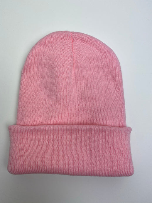 Pastel Pink Beanie Hat
