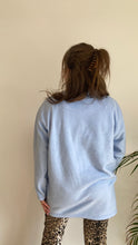 soft blue cosy fleece vintage halfzip
