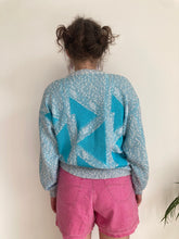 Blue Triangle Design Knit