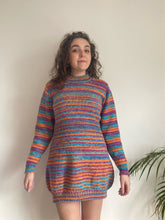 cute knit puff skirt longsleeve dress