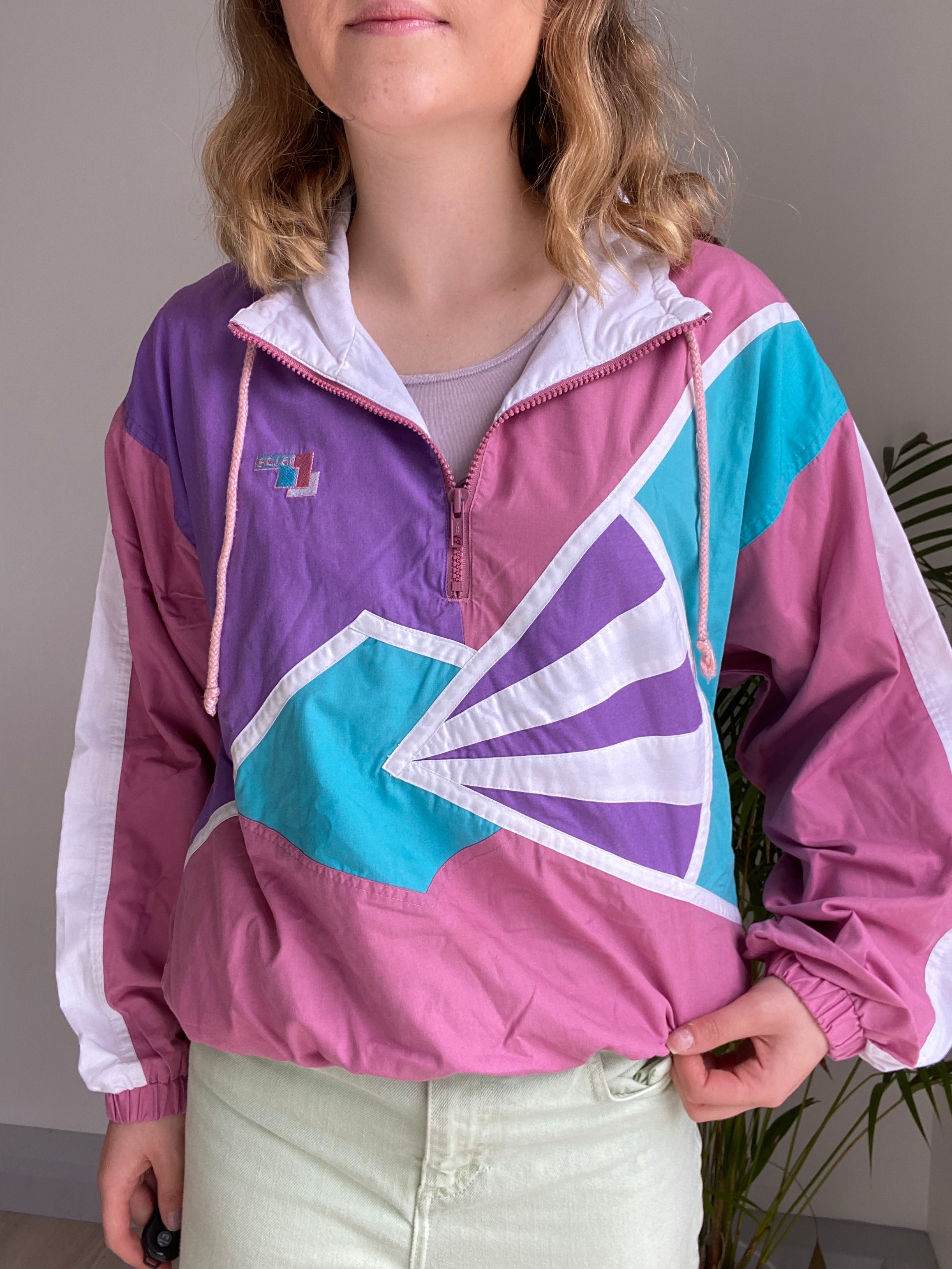 Vintage 80’s Style Sports Jacket (S)