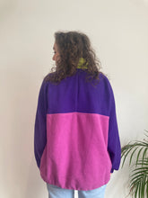 pink purple vintage halfzip fleece