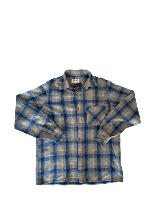 Vintage Blue Checkered Shirt (M)