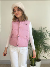 Vintage Sleeveless Pink Puffer Jacket (XS)
