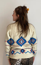 Cream Patterned Knit Jumper