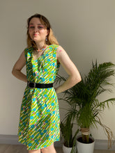 Vintage Green Flower Dress