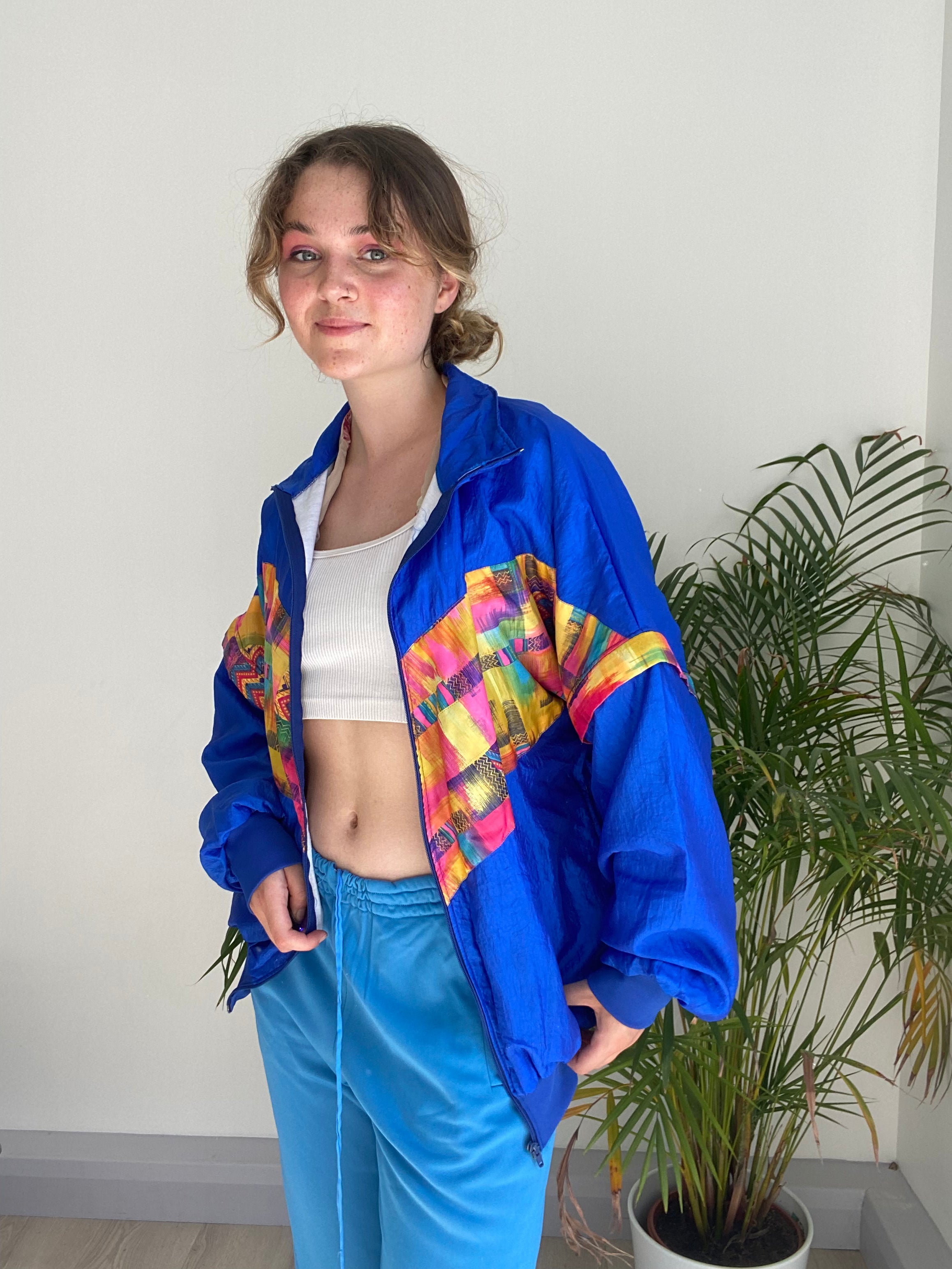 Vintage 80’s Style Sports Jacket (L)