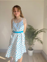 Vintage Blue Polka Dot Dress
