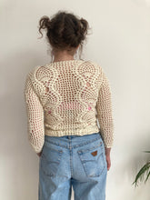cream vintage crochet top