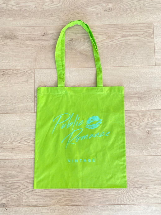 ( Lime Green) Public Romance Tote Bag