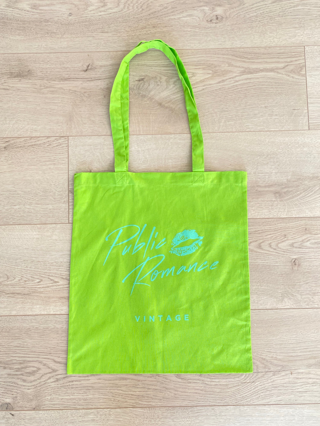 ( Lime Green) Public Romance Tote Bag