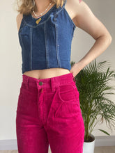 Vintage Hot Pink Corduroy Trousers
