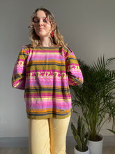 Vintage Patterned Sweater (S)
