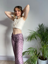 Vintage Purple Snakeskin Trousers