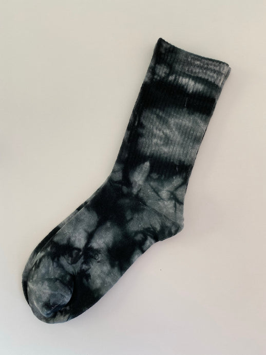 black tie dye socks 