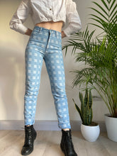 Vintage Checkered Jeans (XS)