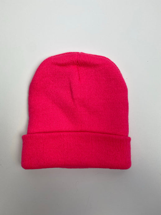Neon Pink Beanie Hat