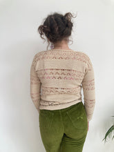 vintage tan crochet top