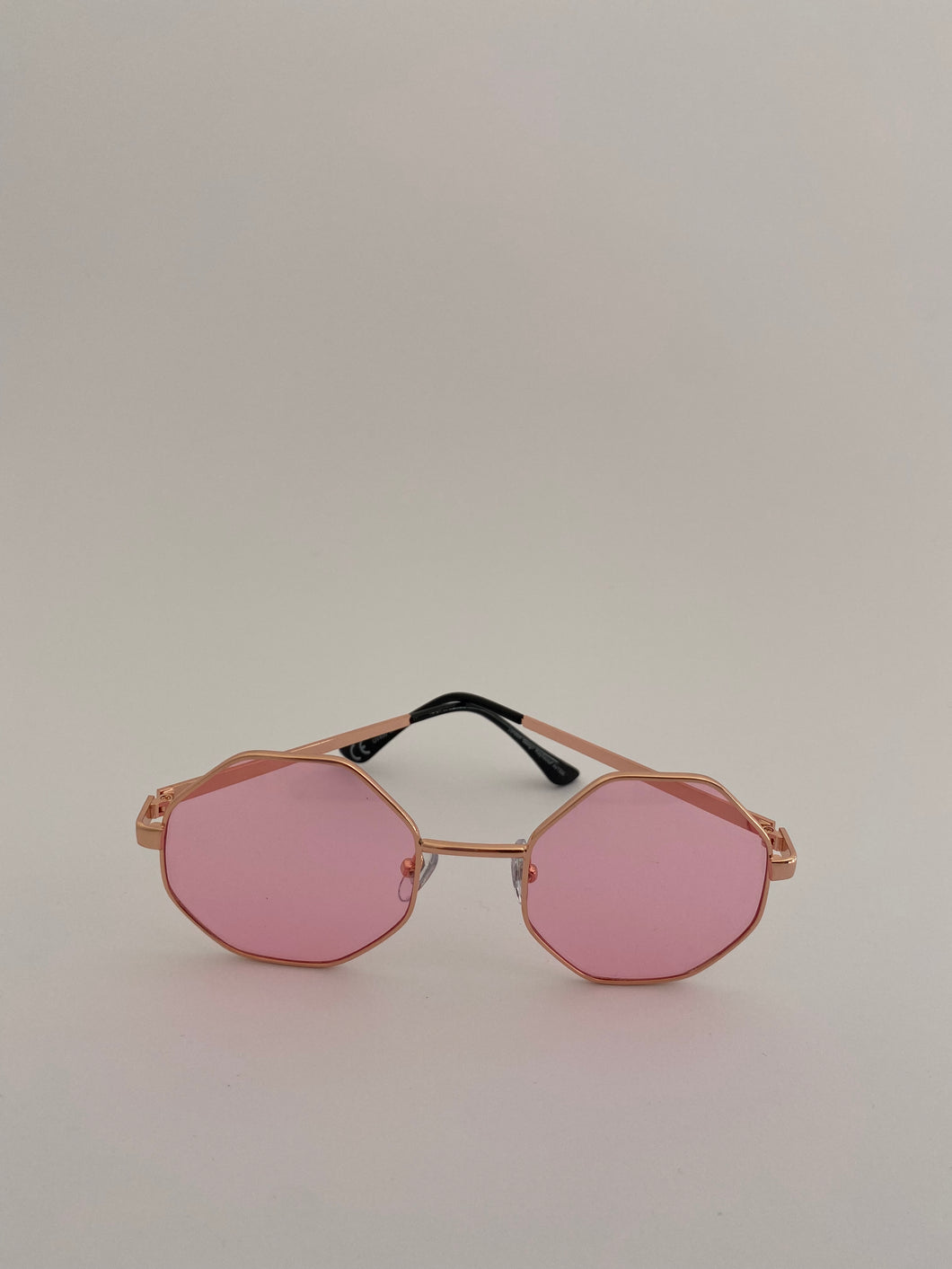 Hexagon Pink Sunglasses