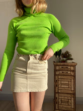 Cream Denim Skirt